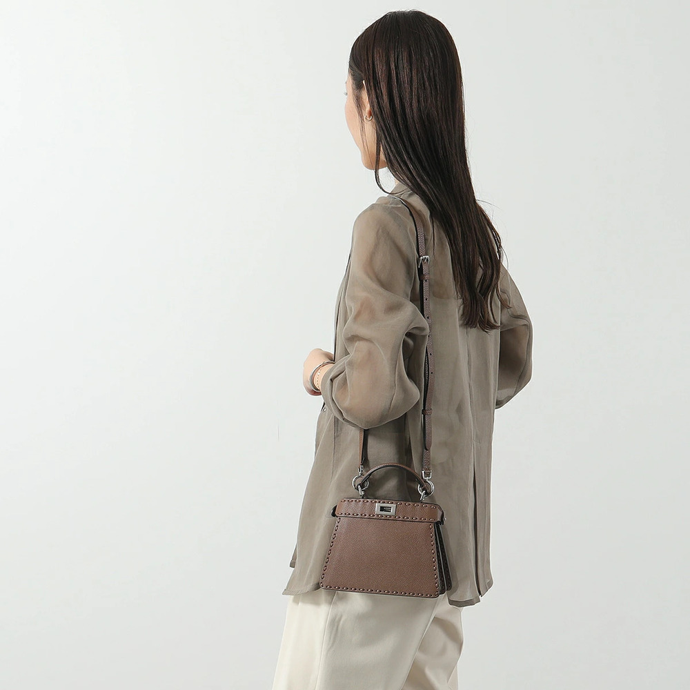 Fendi PEEKABOO ISee U handbag ARleather shoulder bag